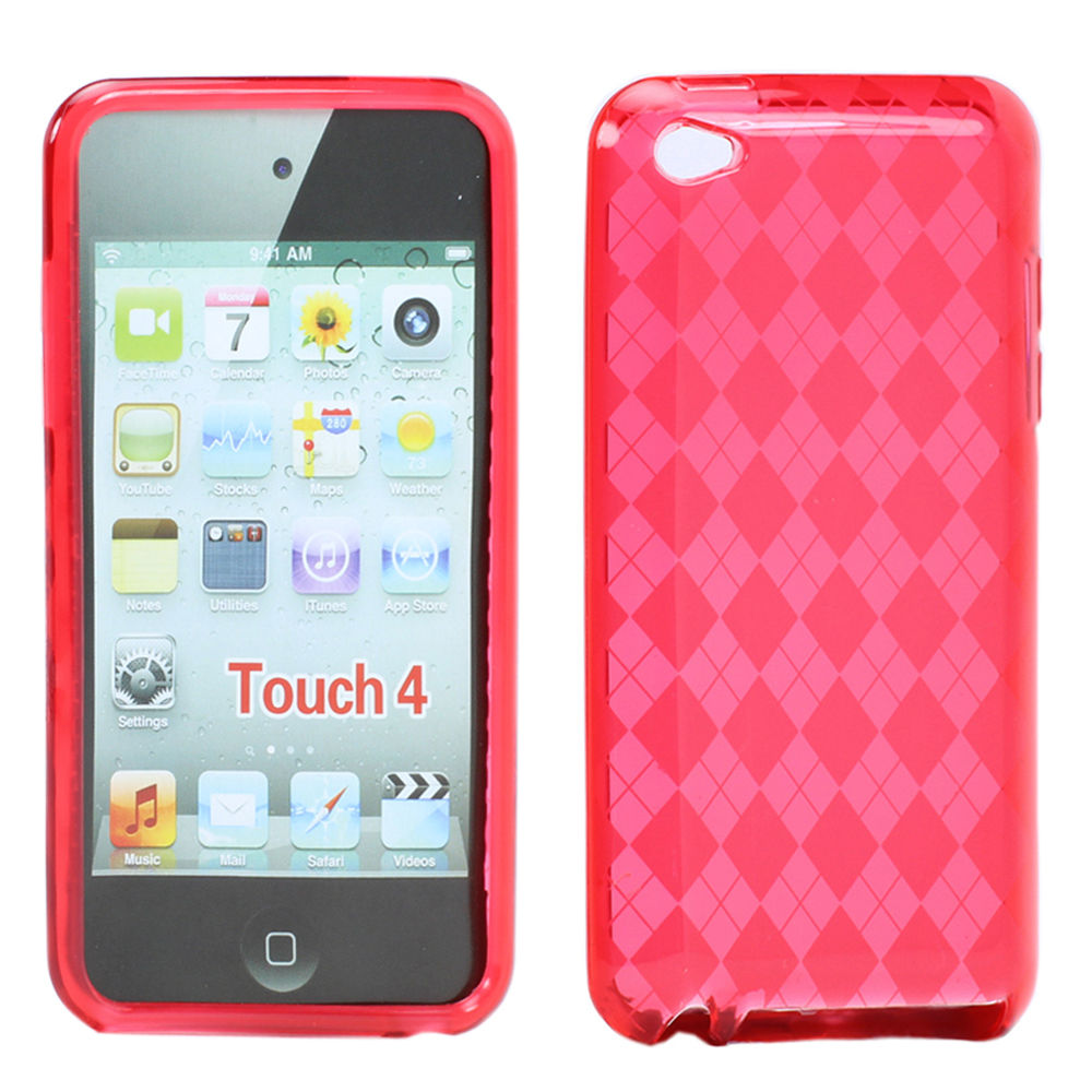 IPOD touch 4 Gel Case (Red Diamond)